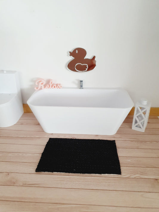 Dolls House Cute little duck mirror, Miniature Mirror, 12th Scale Mirror