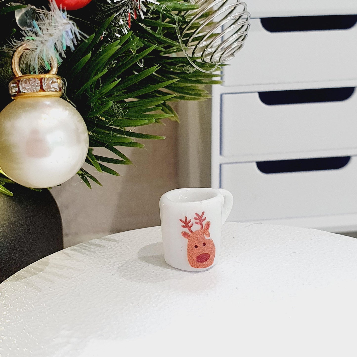 Dolls House Christmas Mug, Choice of Design, 12th Scale