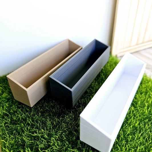 Dolls House Window flower planter/box, 12th scale window box, miniature plant box