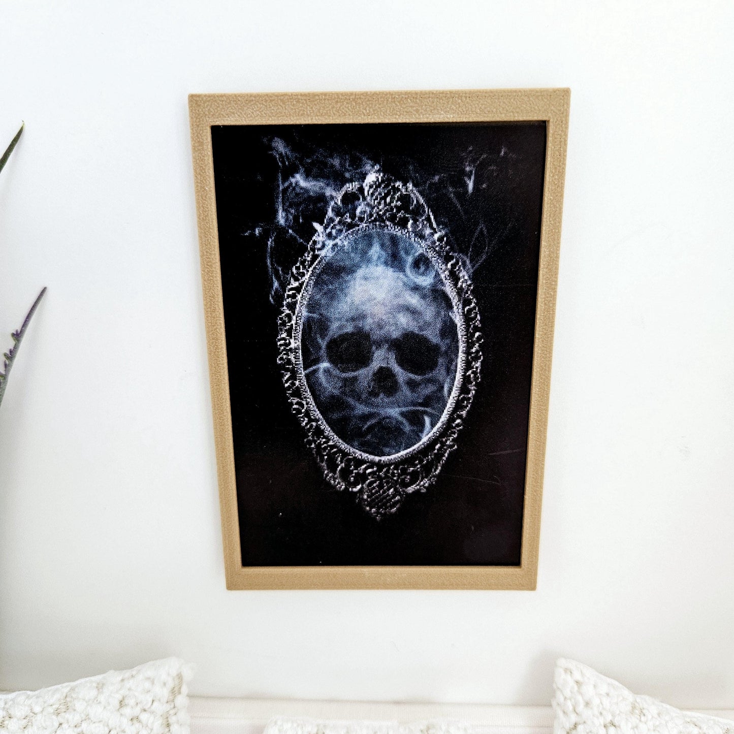Dolls House Modern Framed Wall Art, Halloween print, 12th scale, miniature wall picture for any room