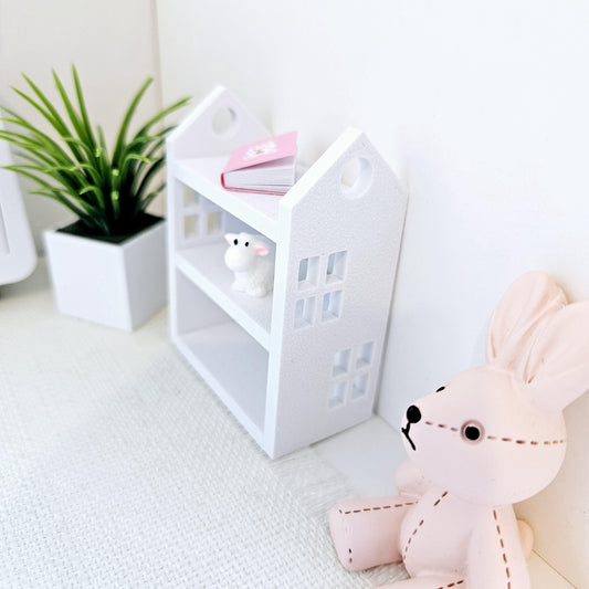 Dolls House Bookcase, choice of colours, miniature bookcase, 12th scale, perfect for a child's bedroom