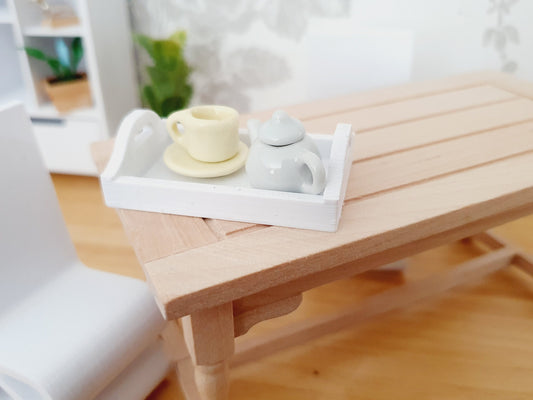 Dolls House Coloured Tray 1:12th Scale Tray, Miniature Tray, Choice of Colours