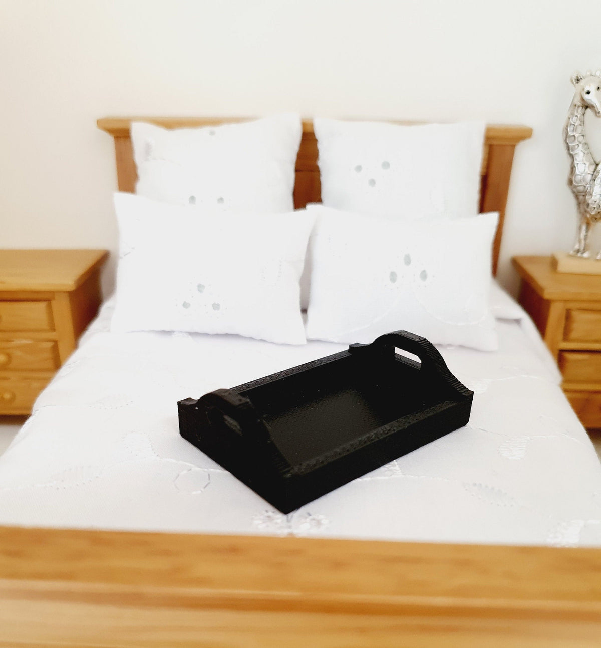Dolls House Coloured Tray 1:12th Scale Tray, Miniature Tray, Choice of Colours