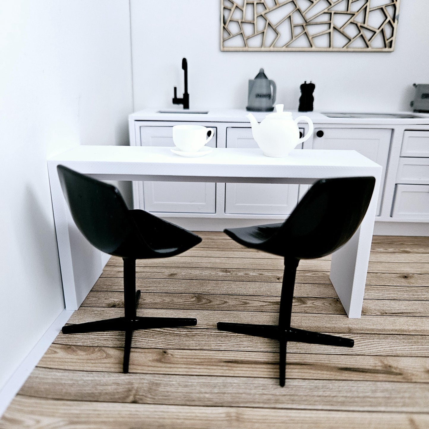 Dolls House Coloured Bar Stool, 1:12th Scale, Miniature Bar Stool, Choice of Colours