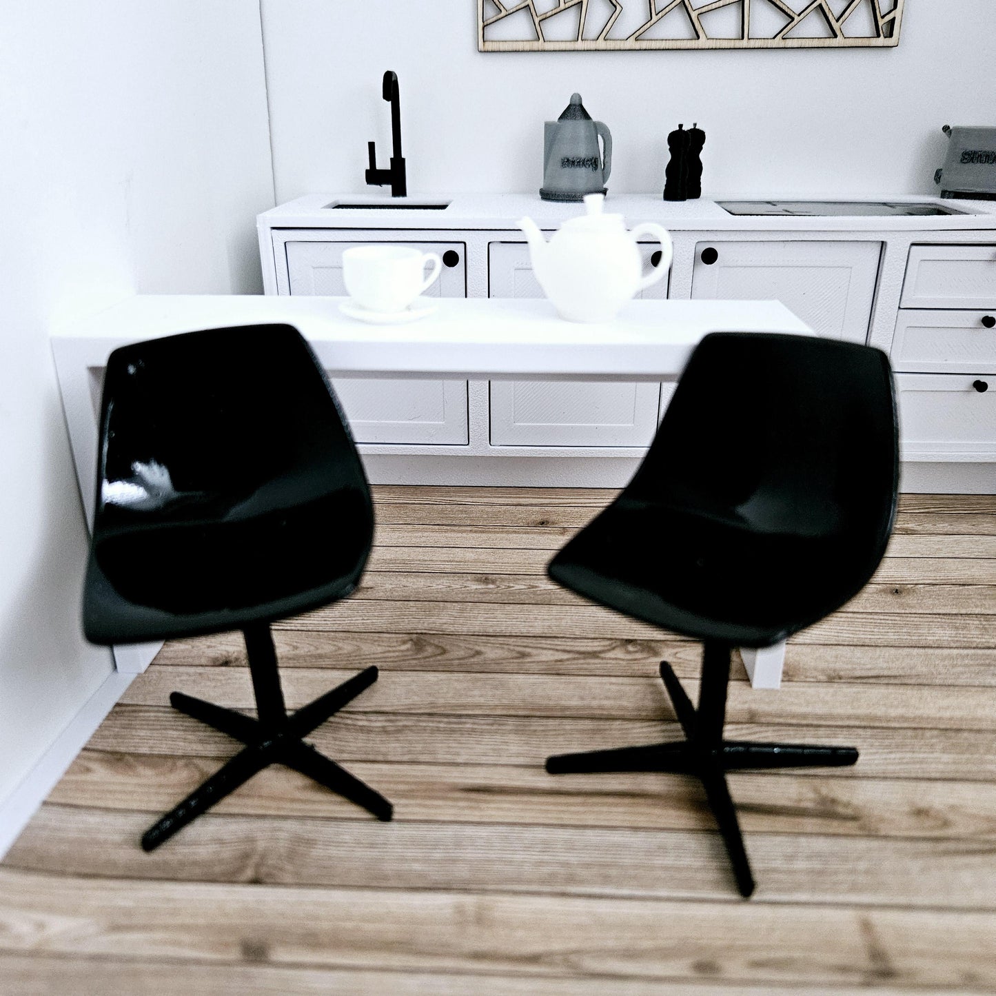 Dolls House Coloured Bar Stool, 1:12th Scale, Miniature Bar Stool, Choice of Colours