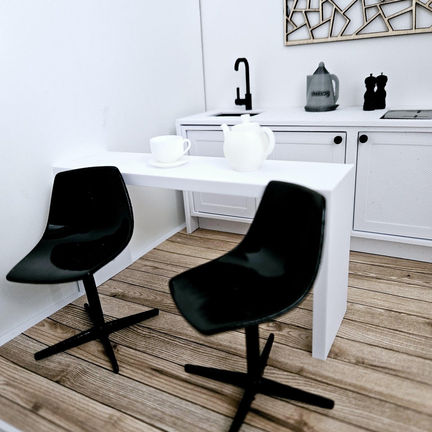 Dolls House Coloured Bar Stool, 1:12th Scale, Miniature Bar Stool, Choice of Colours