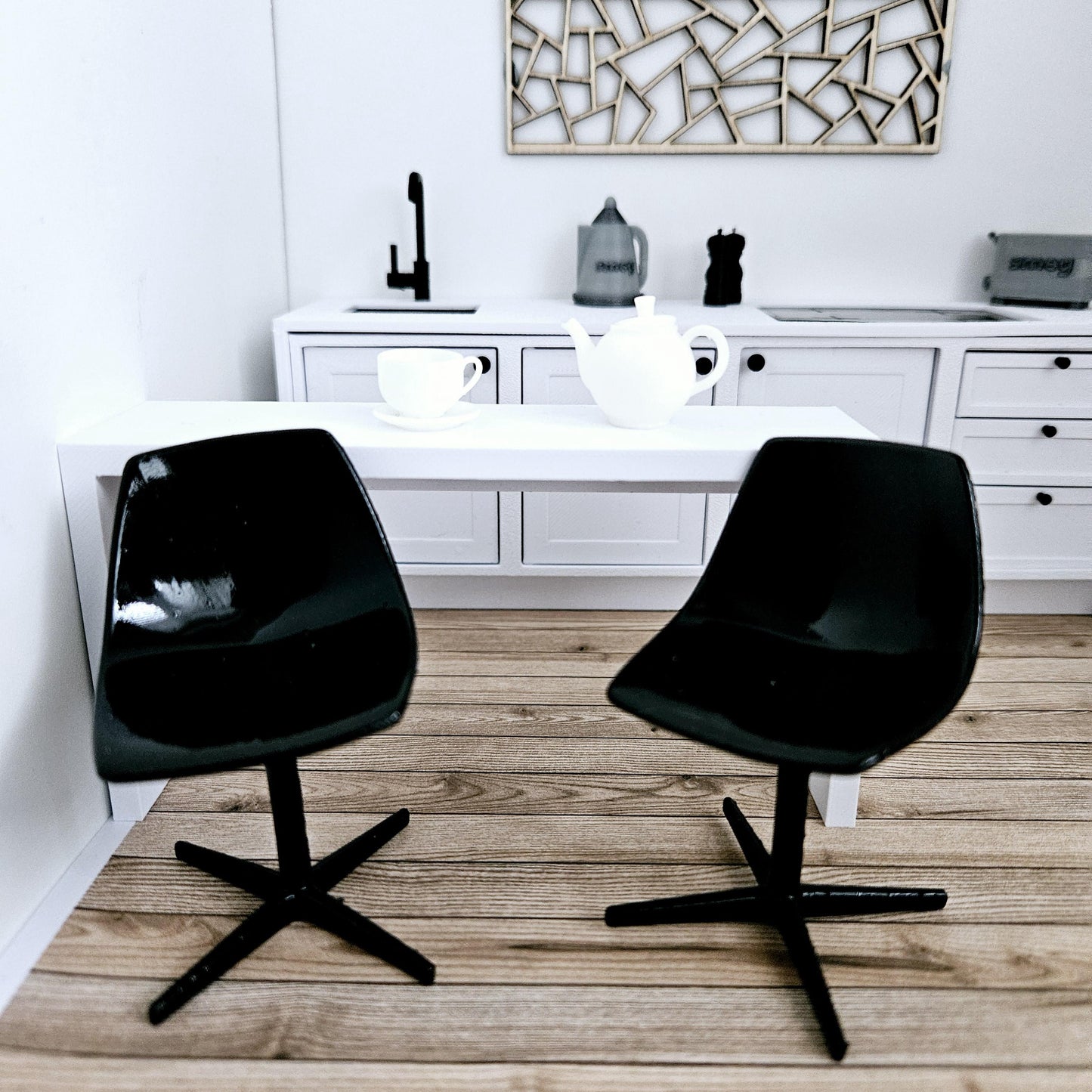 Dolls House Coloured Bar Stool, 1:12th Scale, Miniature Bar Stool, Choice of Colours