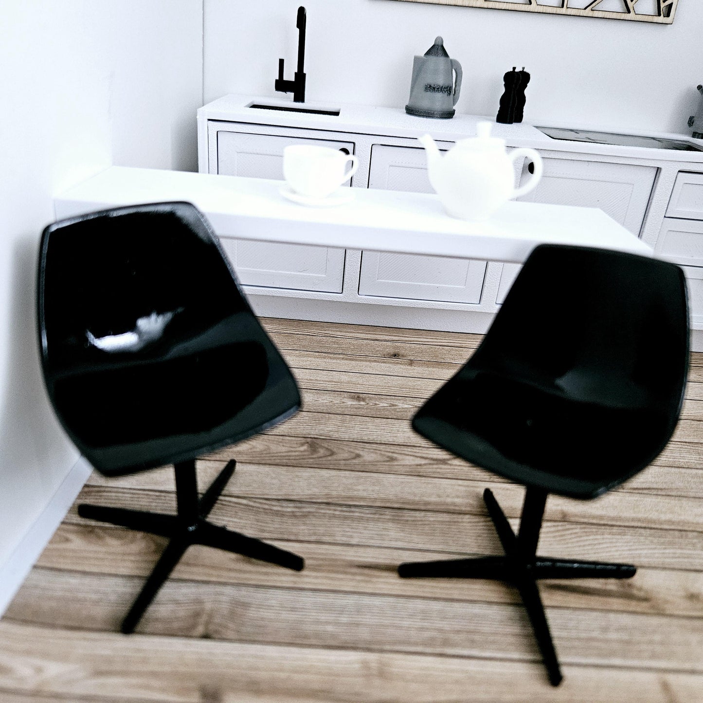 Dolls House Coloured Bar Stool, 1:12th Scale, Miniature Bar Stool, Choice of Colours