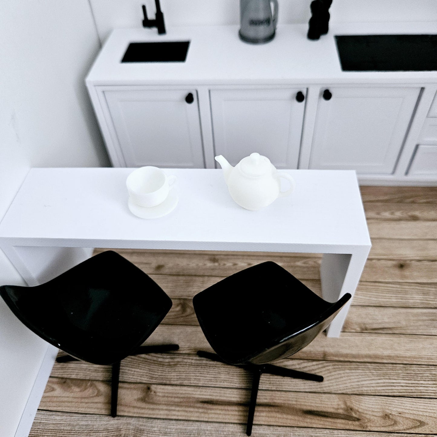 Dolls House Coloured Bar Stool, 1:12th Scale, Miniature Bar Stool, Choice of Colours