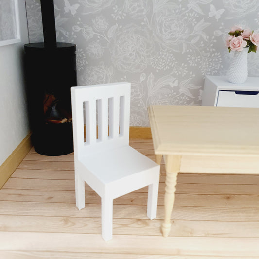 Dolls House  Modern Kitchen / Dining  1x Chair, Miniature Furniture, Dollhouse Accessories, Choice of Colours