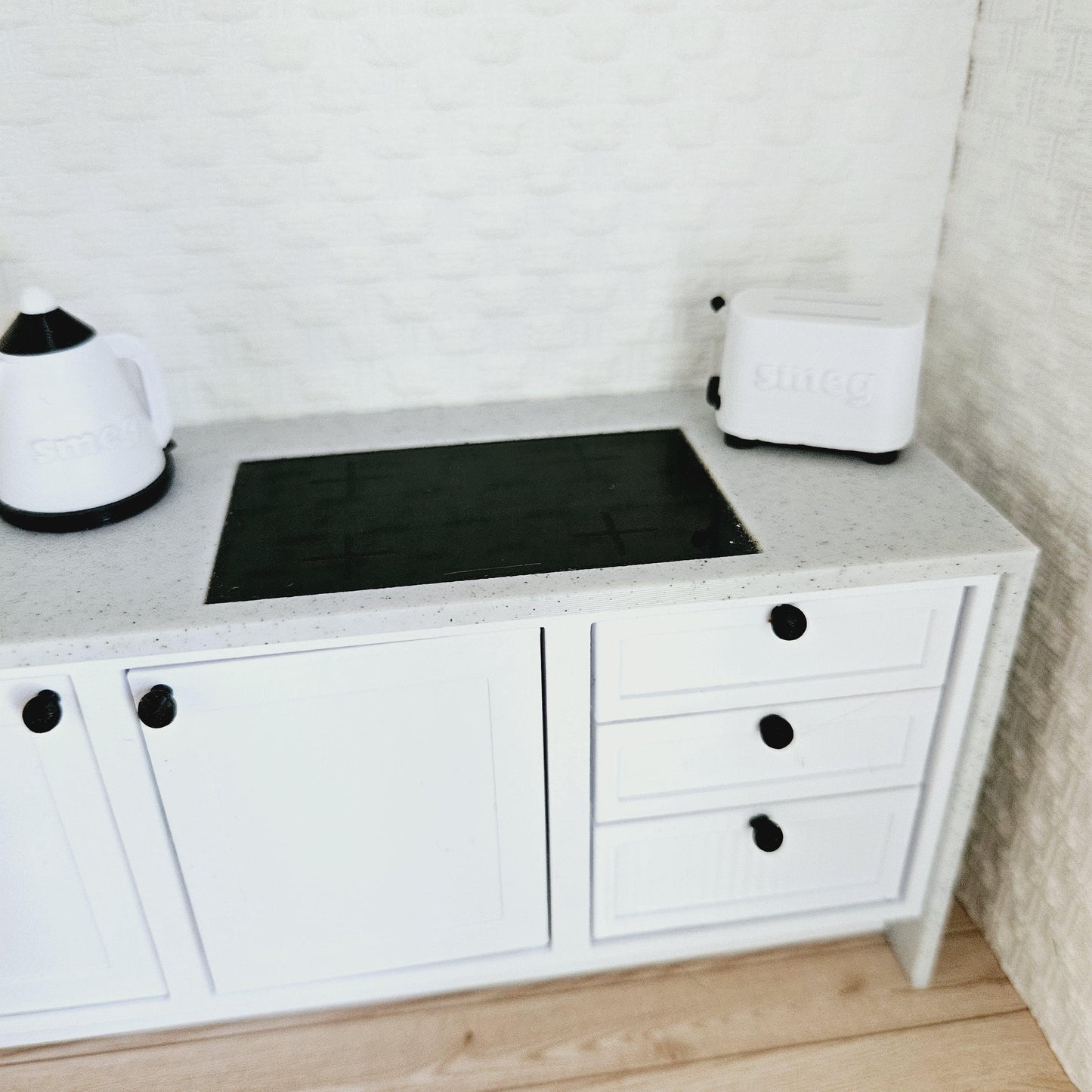 Doll's House Modern Kitchen 12th scale, miniature kitchen, shaker style - Colour Choices