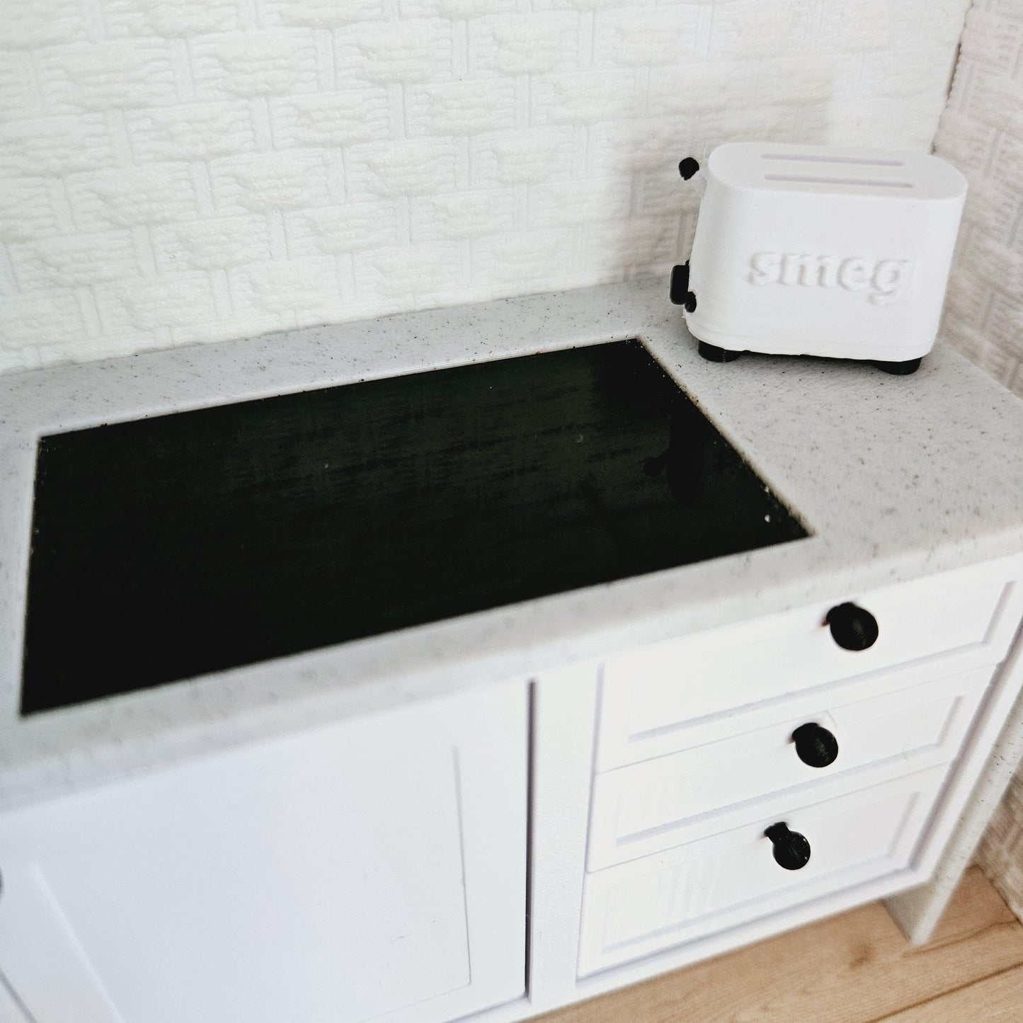 Doll's House Modern Kitchen 12th scale, miniature kitchen, shaker style - Colour Choices