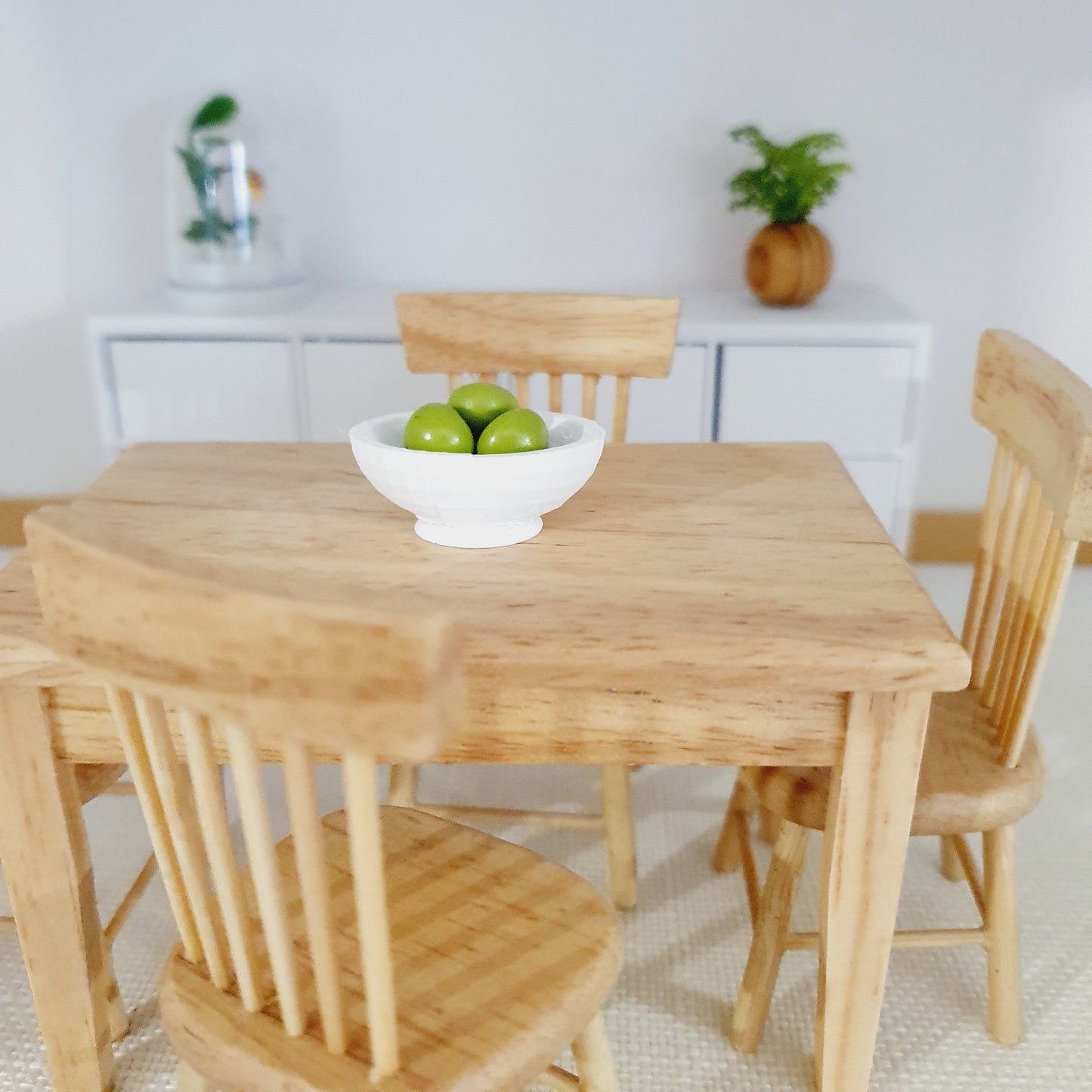 Dolls House Coloured Fruit Bowl, 12th Scale, Miniature bowl