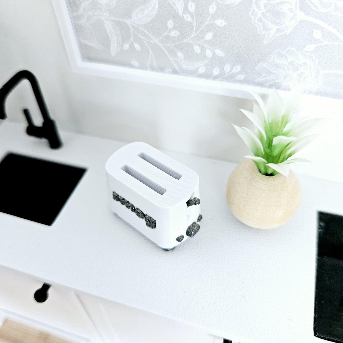 Dolls House Modern Smeg Toaster, Choice of colours, Miniature, 12th scale Toaster