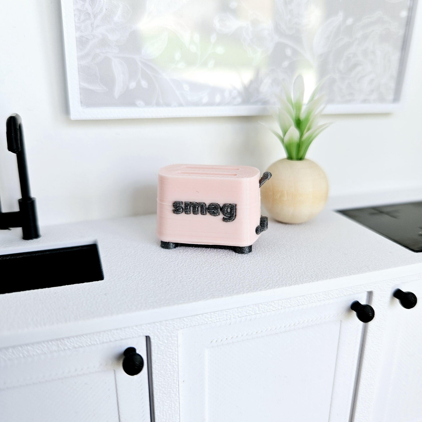 Dolls House Modern Smeg Toaster, Choice of colours, Miniature, 12th scale Toaster