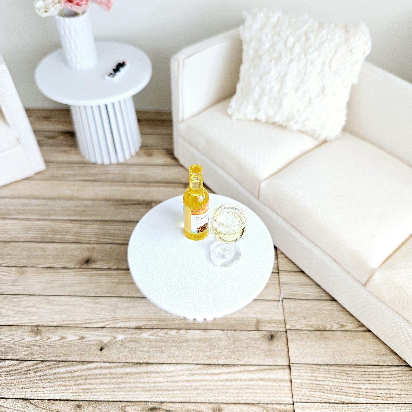 Modern Dolls House Coffee Table | Slatted Design | 1:12 Scale