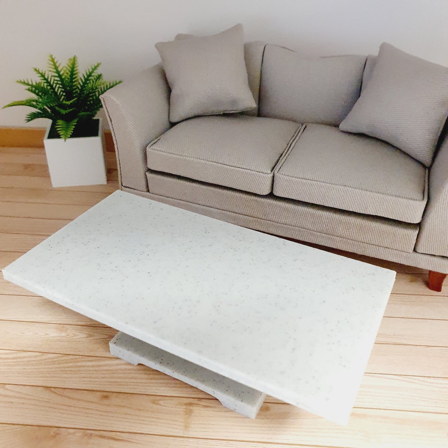 Modern Dolls House Coffee Table | Custom Colour Options | 1:12 Scale