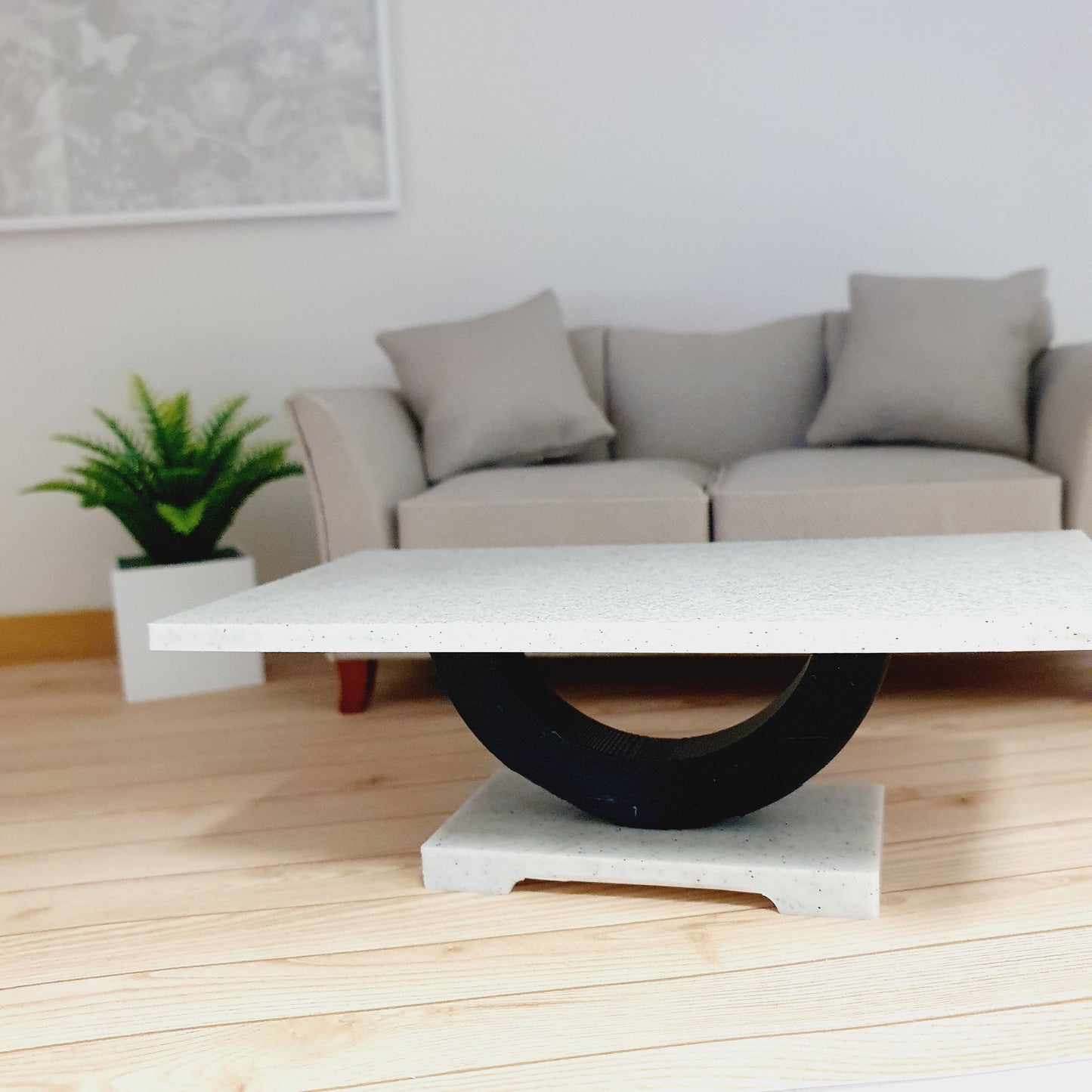 Modern Dolls House Coffee Table | Custom Colour Options | 1:12 Scale