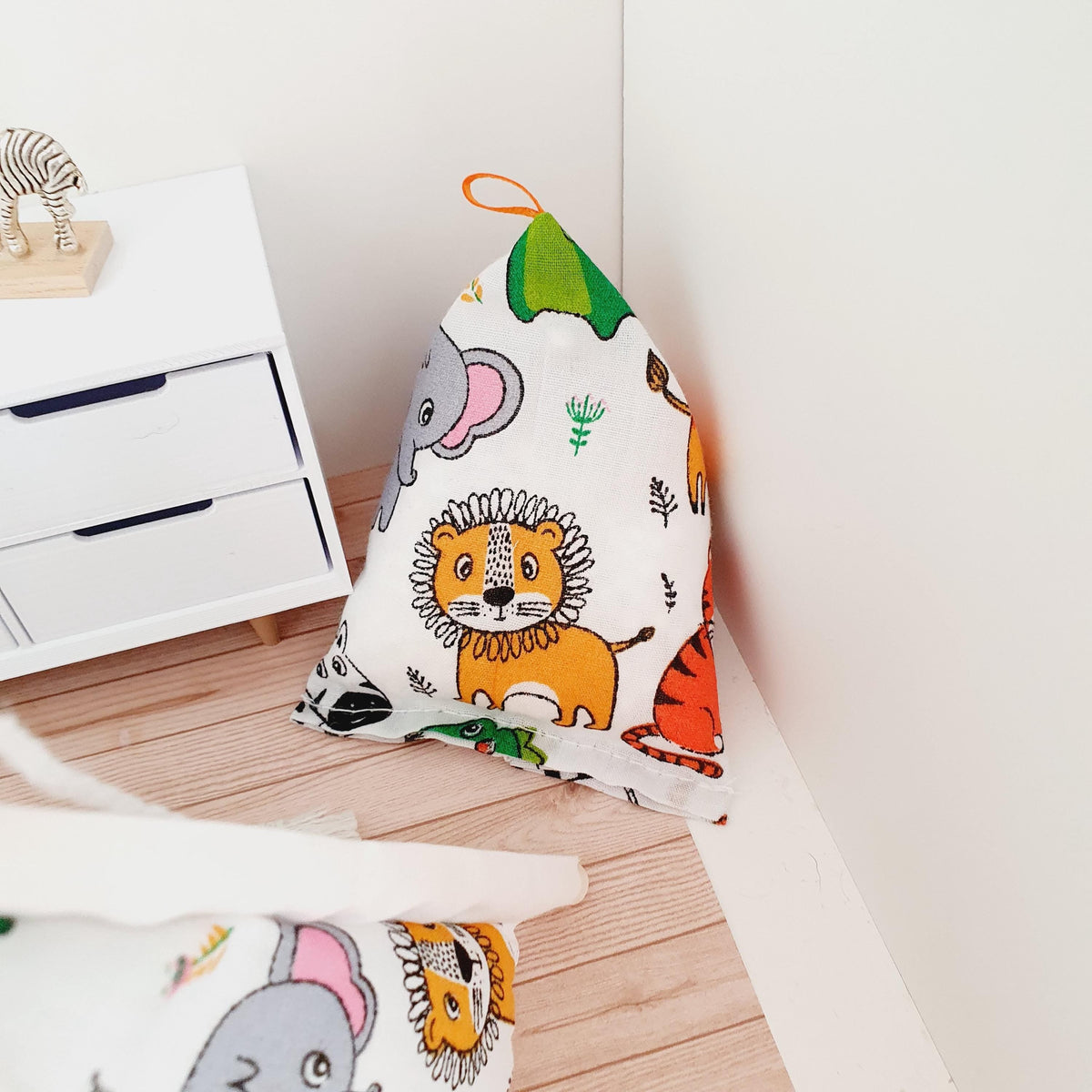 Dolls house Cute Safari Bean Bag Chair, 1:12 Scale, Miniature Bean Bag
