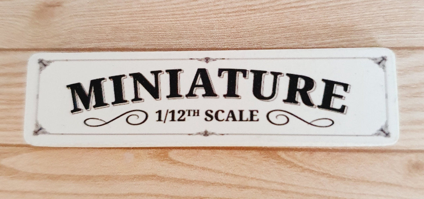 Dolls House Roses in White Vase | Pink Miniature Flowers | 1:12 Scale