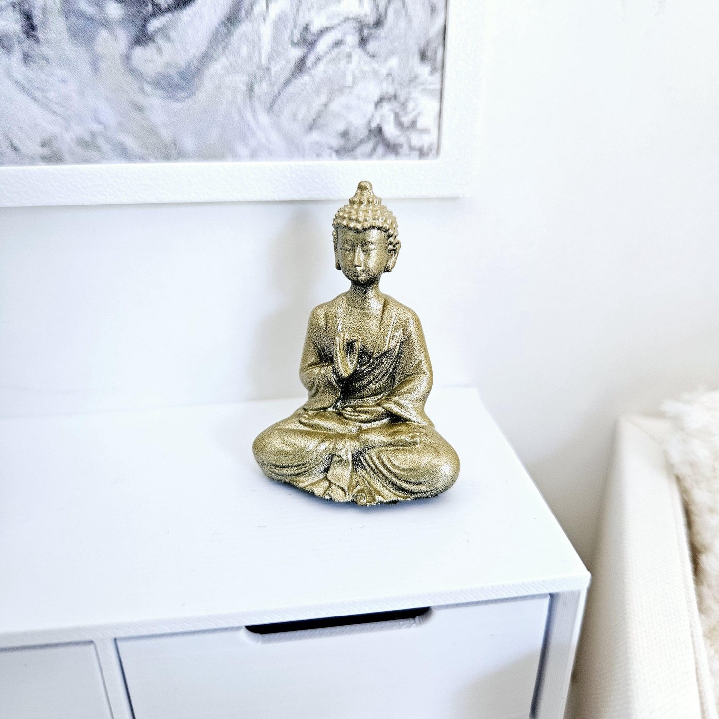 Dolls House Sitting Buddha Ornament, House or Garden Ornament, 12th Scale