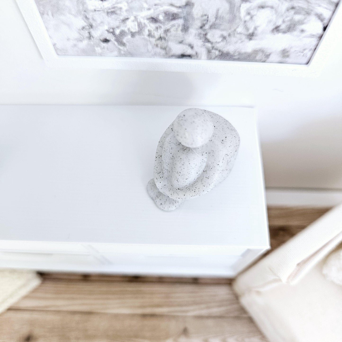 Dolls House Modern Harry Sitting Man Ornament, House or Garden Ornament, 12th Scale