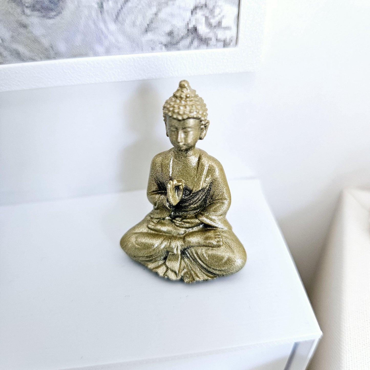 Dolls House Sitting Buddha Ornament, House or Garden Ornament, 12th Scale