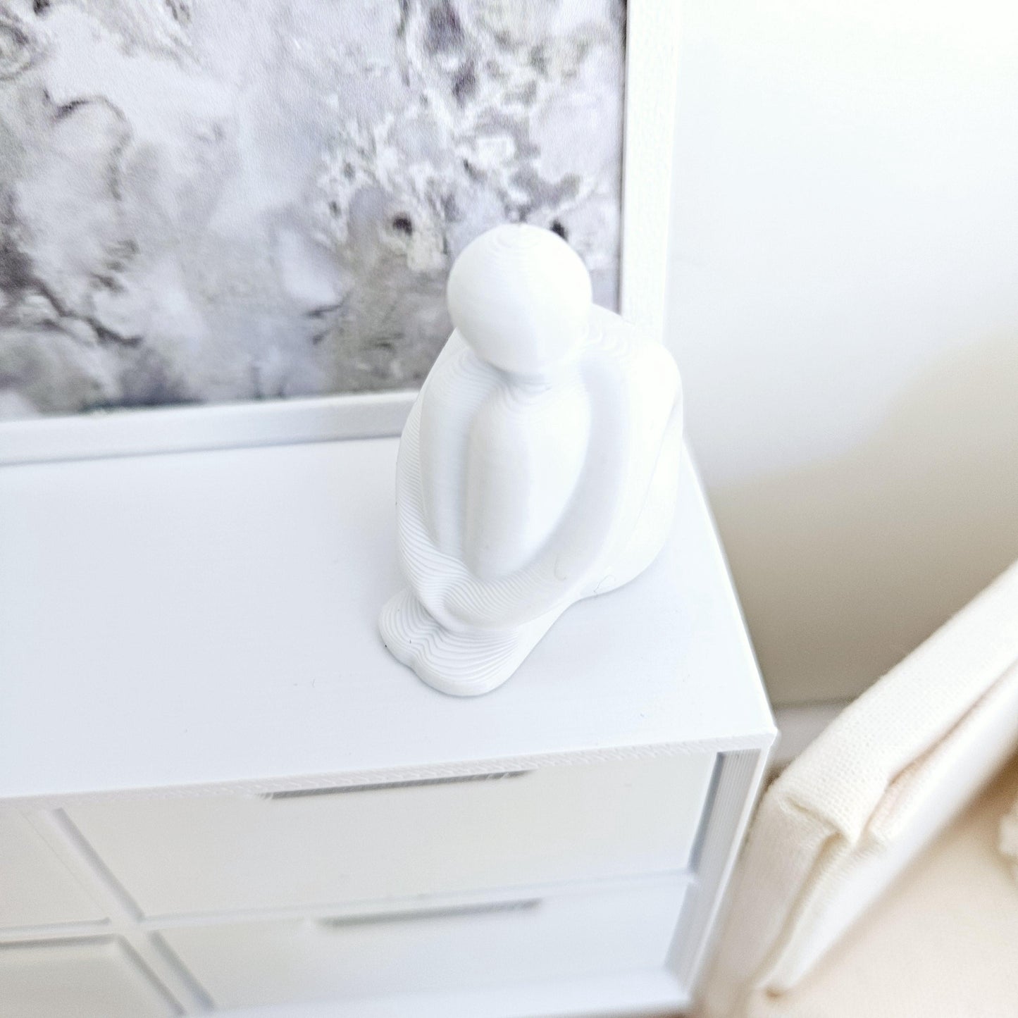 Dolls House Modern Harry Sitting Man Ornament, House or Garden Ornament, 12th Scale