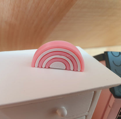 Stacking Rainbow Toy – alternate view 2 | 1:12 scale dolls house miniature
