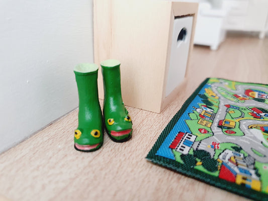 Frog Wellies | 1:12 scale dolls house miniature