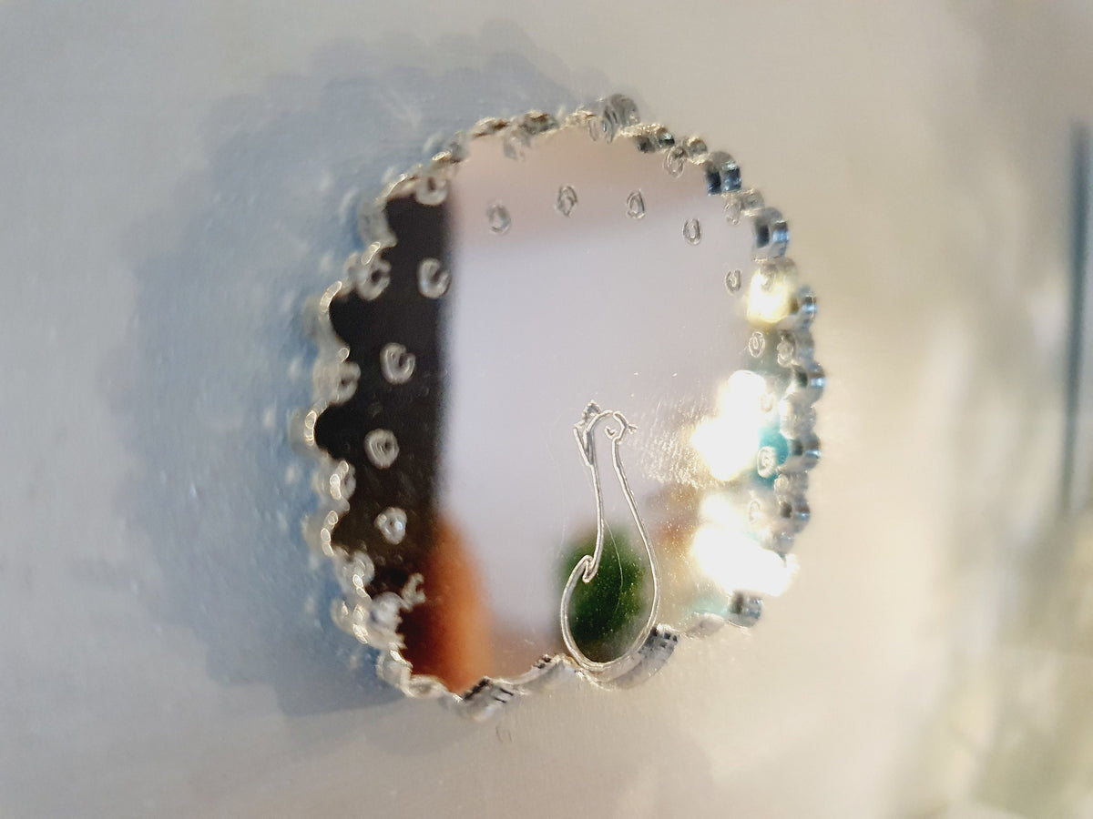 Peacock Mirror | 1:12 scale dolls house miniature