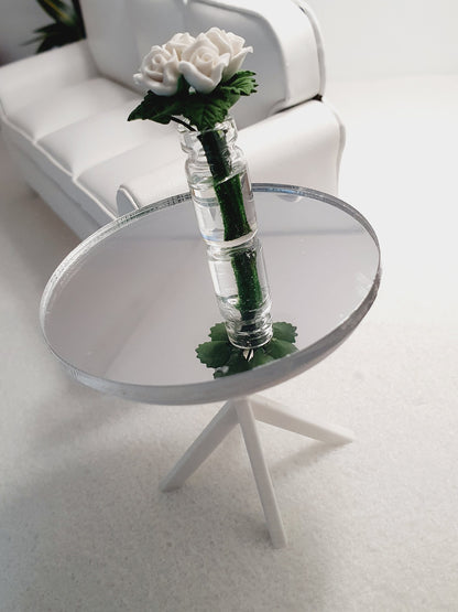 Mirrored Side Table – alternate view 3 | 1:12 scale dolls house miniature
