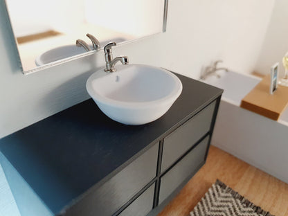 Modern Vanity with Mini Sink – alternate view 7 | 1:12 scale dolls house miniature