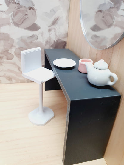 Modern Bar Stools – Set of 2 – alternate view 7 | 1:12 scale dolls house miniature