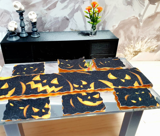 Halloween Table Setting – alternate view 2 | 1:12 scale dolls house miniature