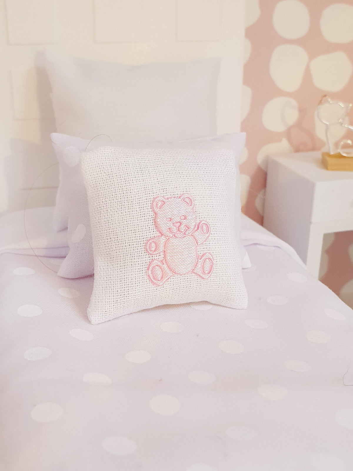 Teddy Bear Cushion – alternate view 6 | 1:12 scale dolls house miniature