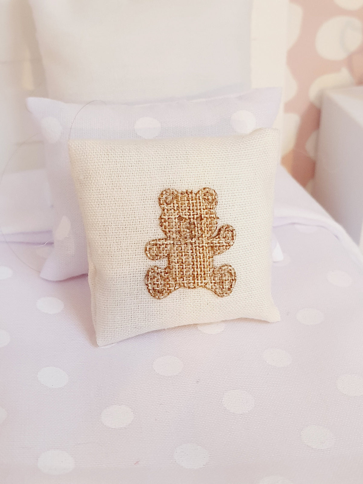 Teddy Bear Cushion – alternate view 5 | 1:12 scale dolls house miniature