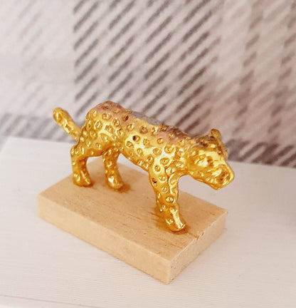 Standing Leopard Ornament – alternate view 5 | 1:12 scale dolls house miniature
