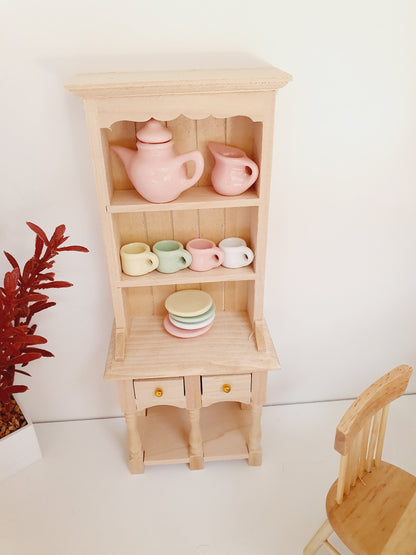 Wooden Farmhouse Dresser – alternate view 6 | 1:12 scale dolls house miniature