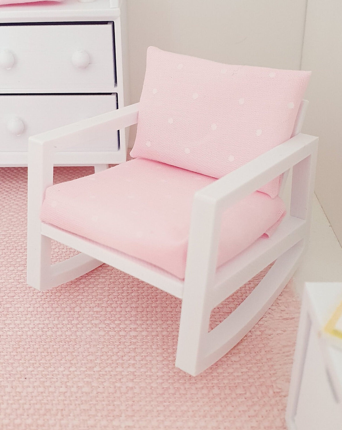 Rocking Nursery Chair – alternate view 3 | 1:12 scale dolls house miniature