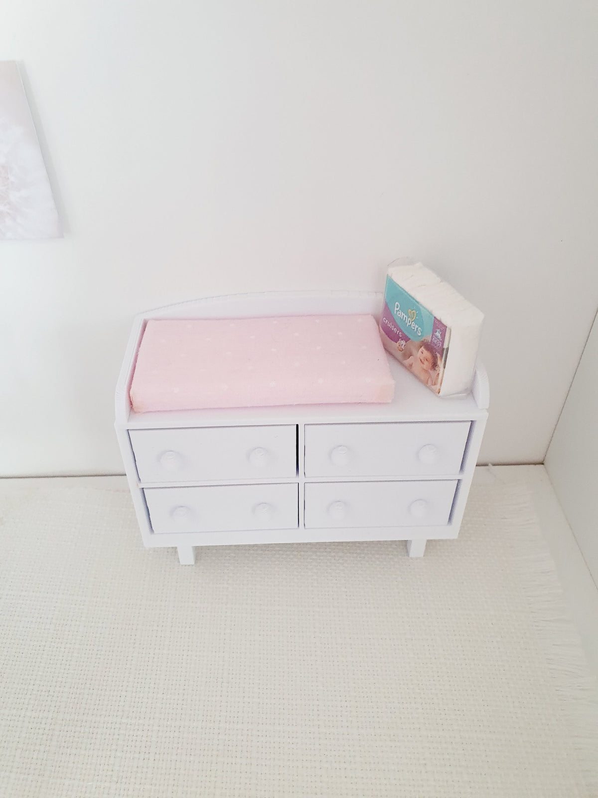 Baby Changing Table – alternate view 3 | 1:12 scale dolls house miniature