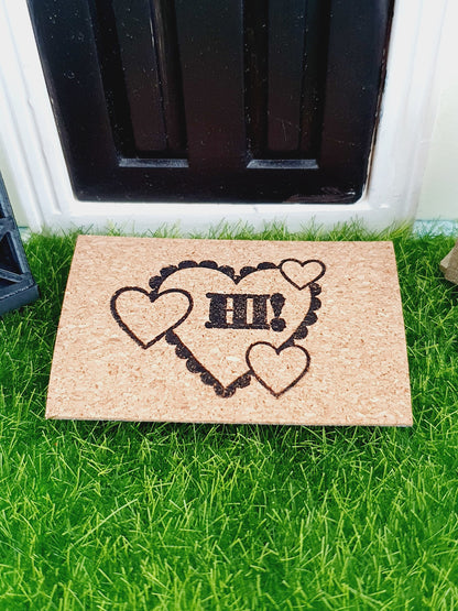 Cork Doormat – alternate view 4 | 1:12 scale dolls house miniature