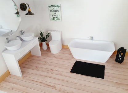 White Bathroom Set – 2 Drawers – alternate view 9 | 1:12 scale dolls house miniature