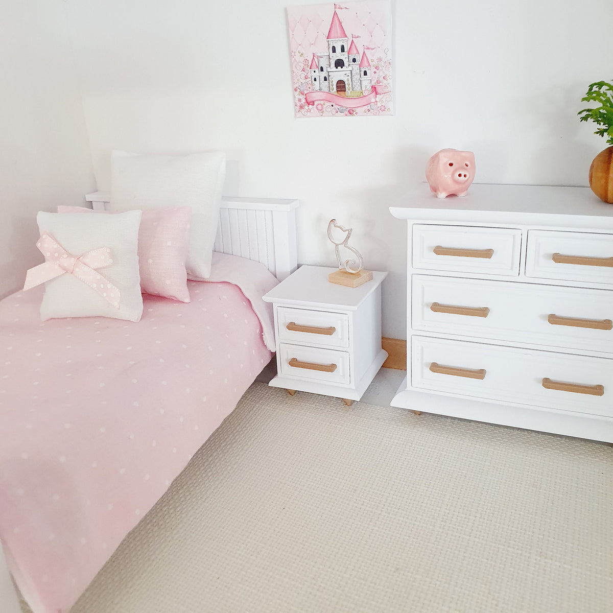 Modern Bedroom Set – alternate view 7 | 1:12 scale dolls house miniature
