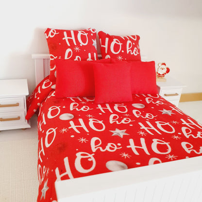 HO HO HO Double Bedding Set – alternate view 7 | 1:12 scale dolls house miniature