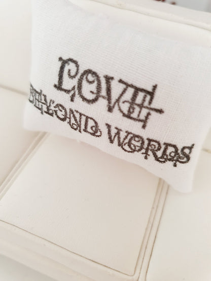 Love, Laugh & Live Quote Cushion – alternate view 8 | 1:12 scale dolls house miniature