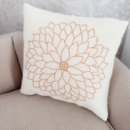 Flower Cushion – alternate view 4 | 1:12 scale dolls house miniature