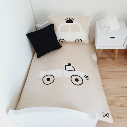 Car Design Junior Bedding Set – alternate view 3 | 1:12 scale dolls house miniature