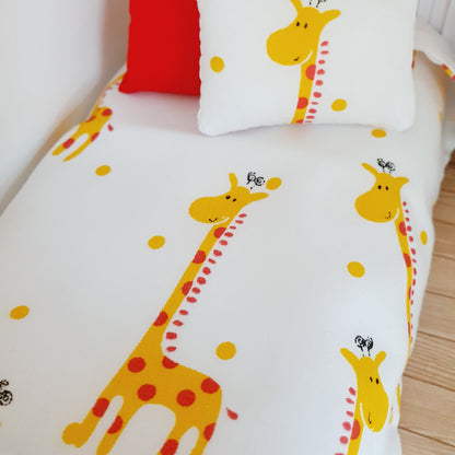 Giraffe Design Single Bedding Set – alternate view 5 | 1:12 scale dolls house miniature