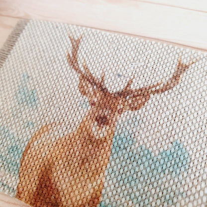 Stag Doormat – alternate view 3 | 1:12 scale dolls house miniature